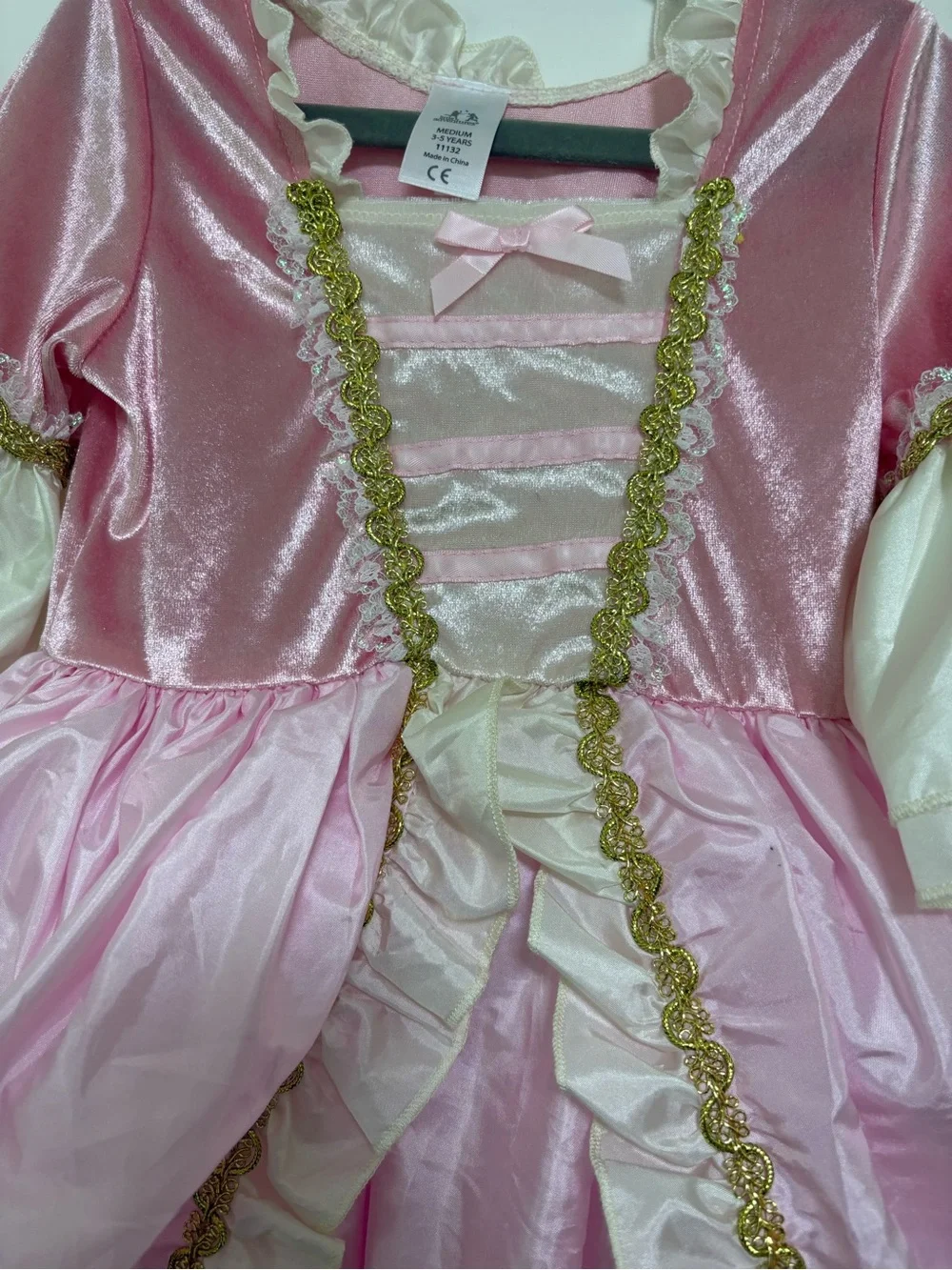 Little Adventures Girls Pink Princess Dress Costume 3-5 Years Medium